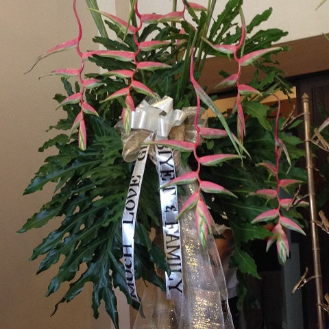 Exotic funeral wreath