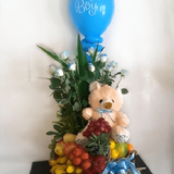 Gender reveal fruit basket