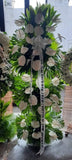 All white solo 36 XL Anthuriums